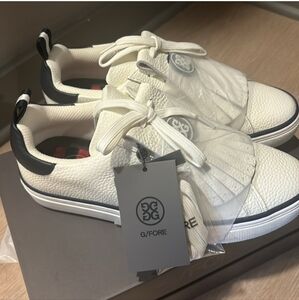 G/FORE Woman's durf pebble leather Kiltie golf shoe